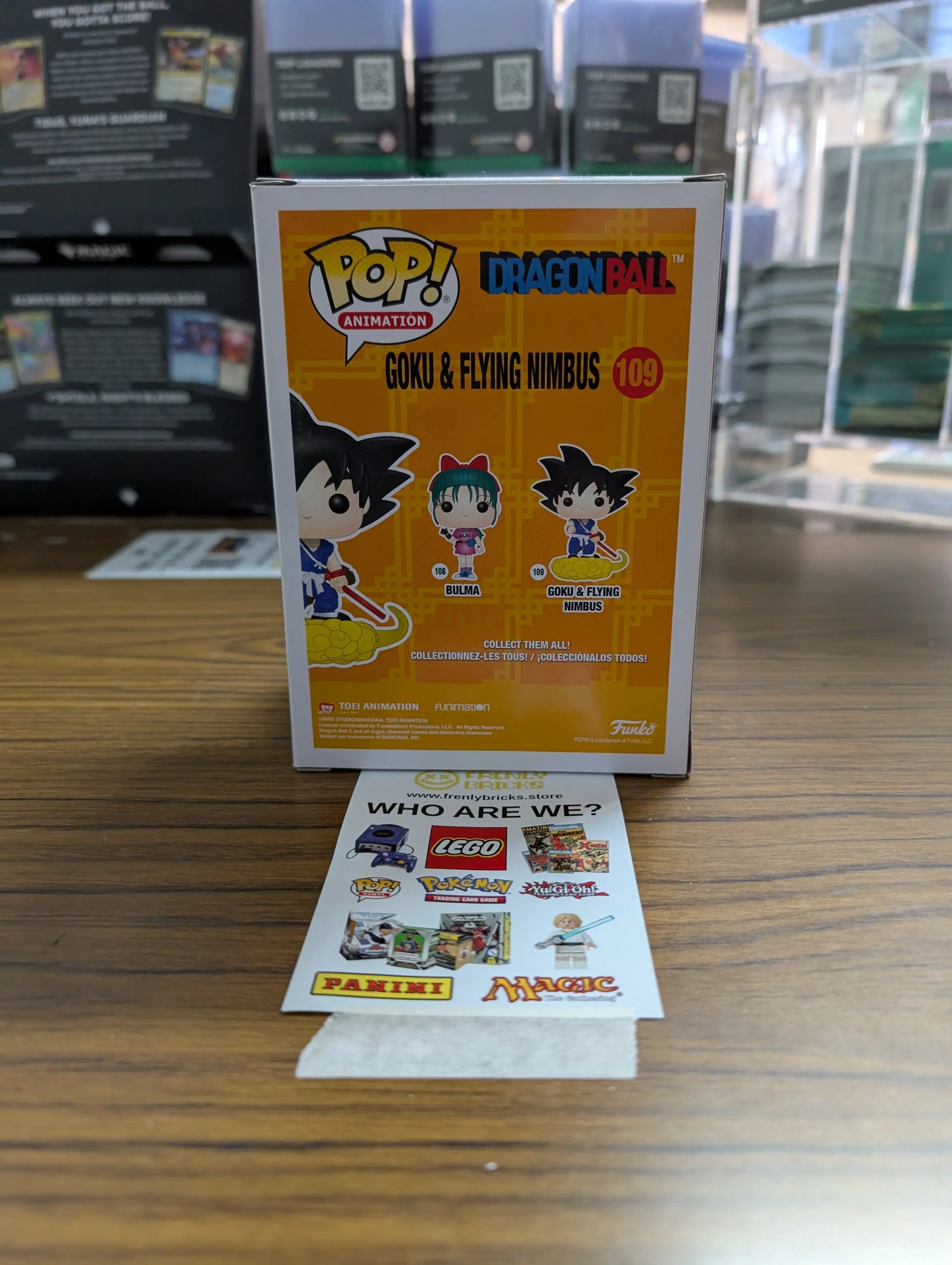 FUNKO Pop Vinyl Goku & Fling Nimbus #109 FRENLY BRICKS - Open 7 Days