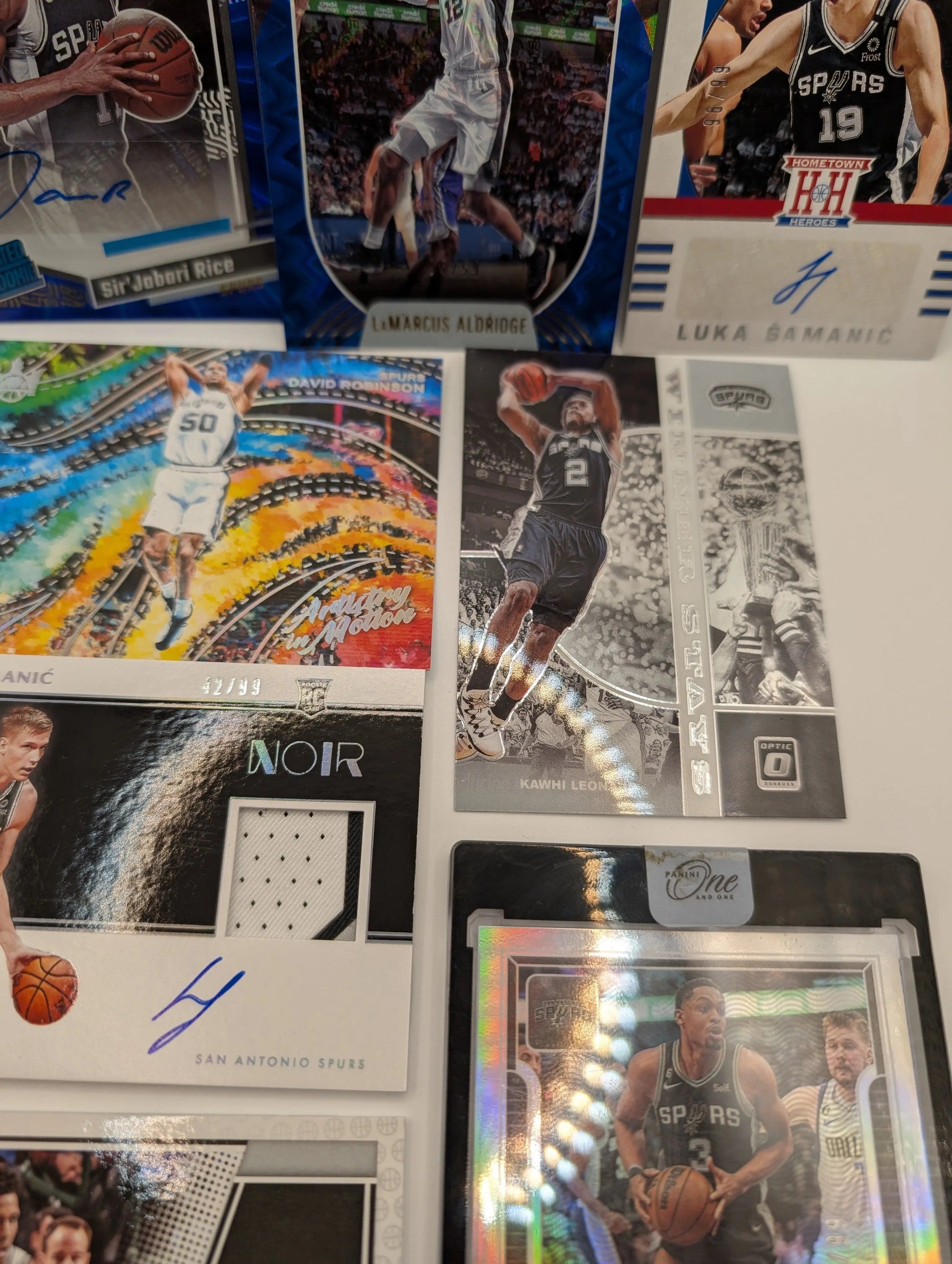 San Antonio Spurs NBA Basketball Card Lot, Rookies, Patch, Auto, George Gervin FRENLY BRICKS - Open 7 Days