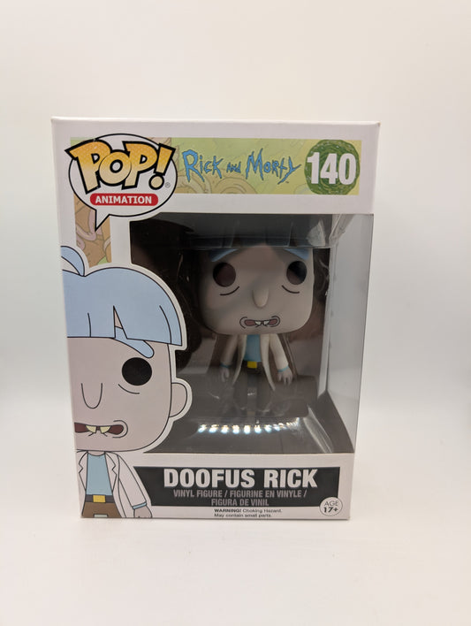 Funko Pop! Doofus Rick #140 Rick and Morty 2017 Animation Vaulted Collectible