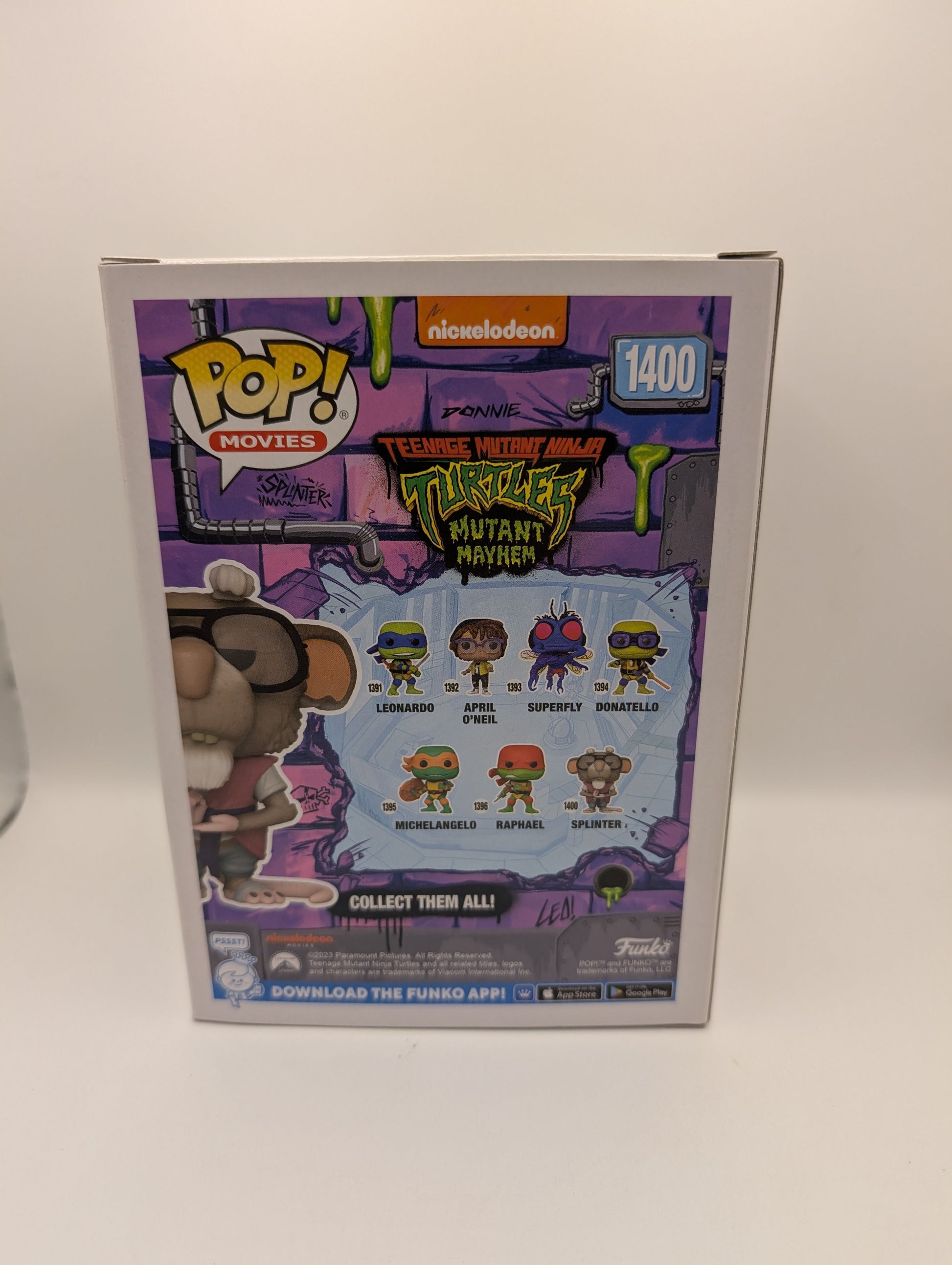 Funko Pop! Movies TMNT Mutant Mayhem - Splinter #1400 FRENLY BRICKS - Open 7 Days