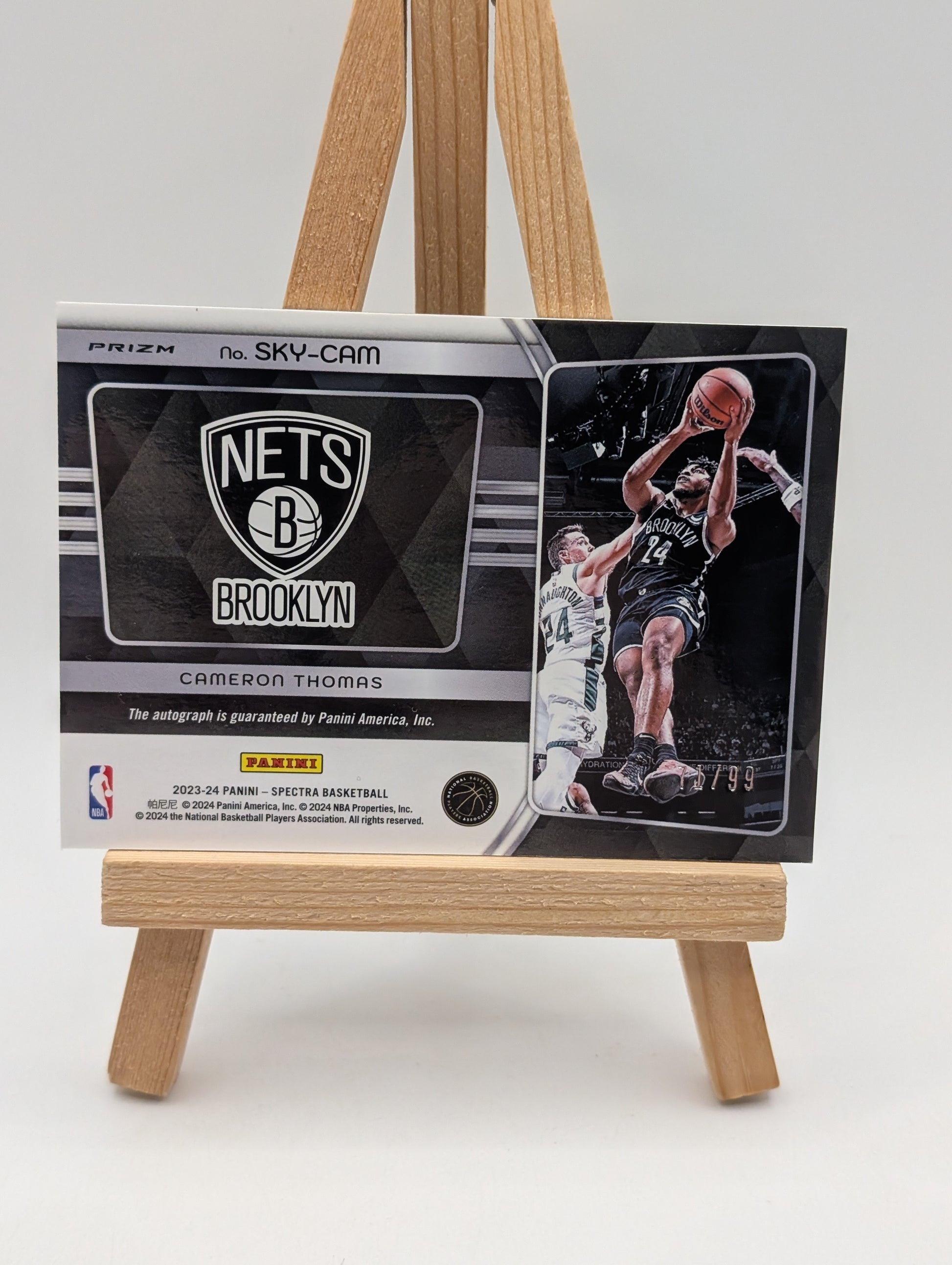 2023-24 Panini Spectra - Sky High Signatures Cameron Thomas #SKY-CAM /99 Auto.