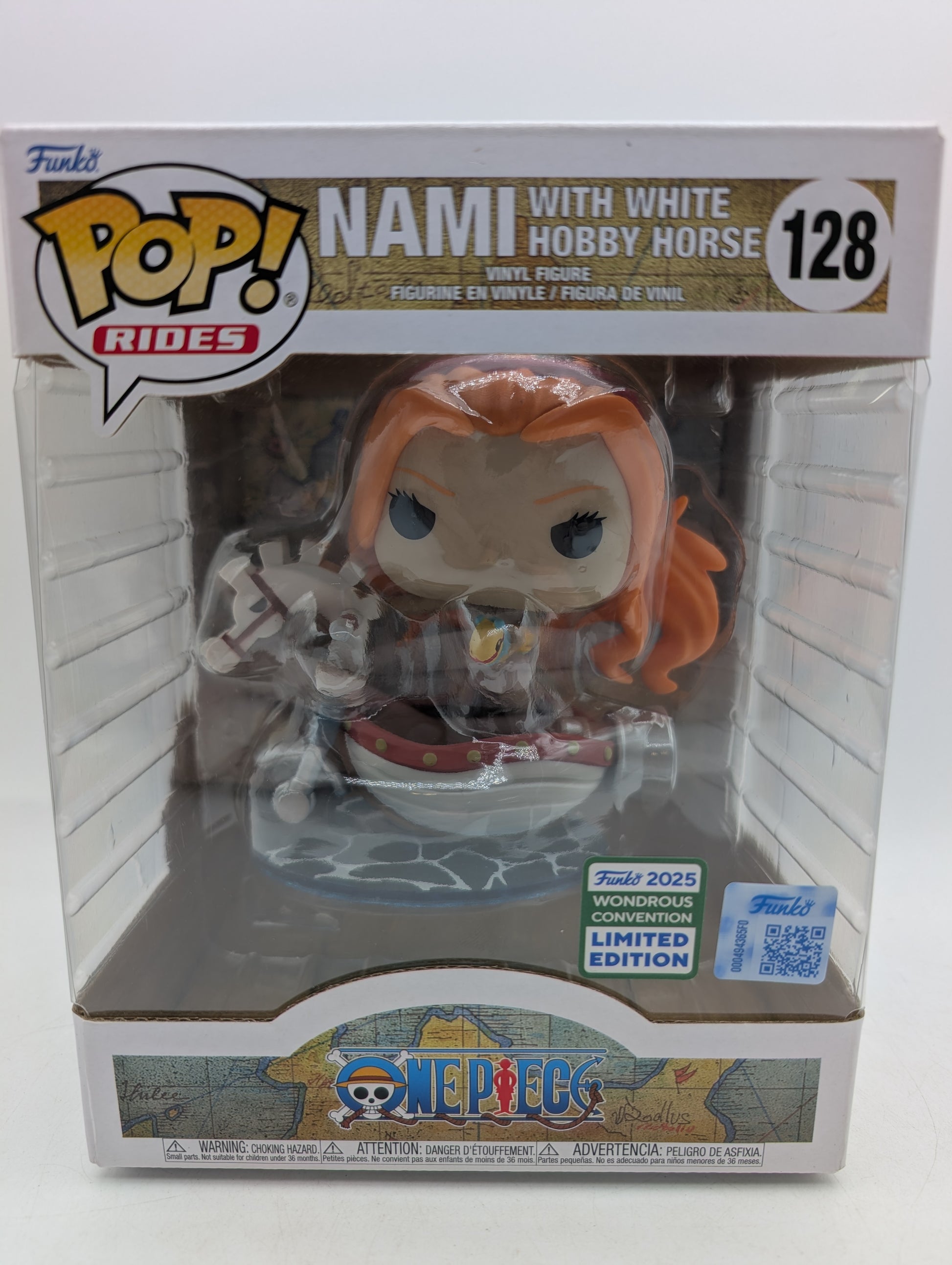 Funko Pop! One Piece - Nami With White Hobby Horse "WonderCon" #128 image 1