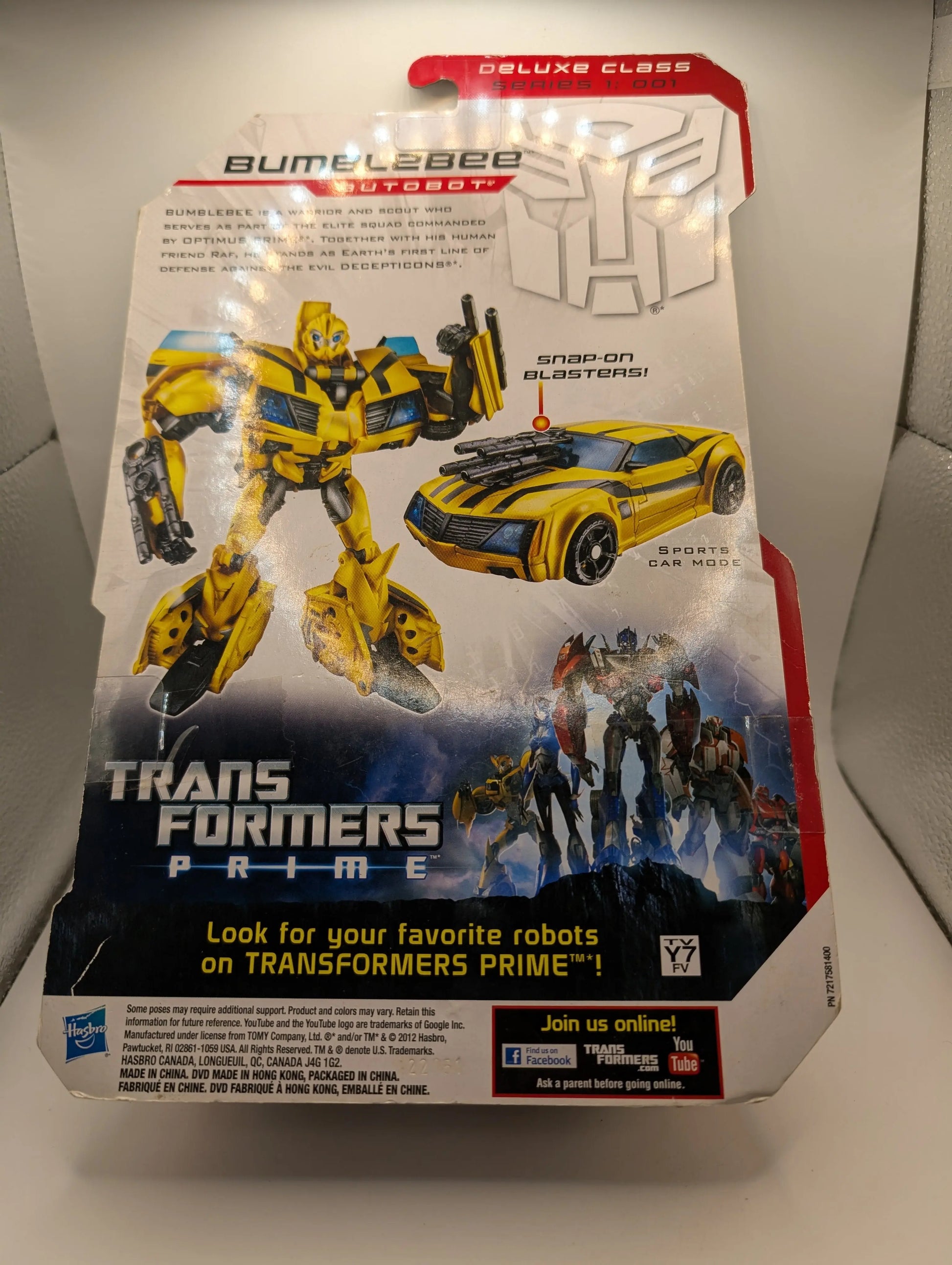 Transformers Prime BUMBLEBEE Deluxe Robots in Disguise DVD included Sealed Hasbro FRENLY BRICKS - Open 7 Days
