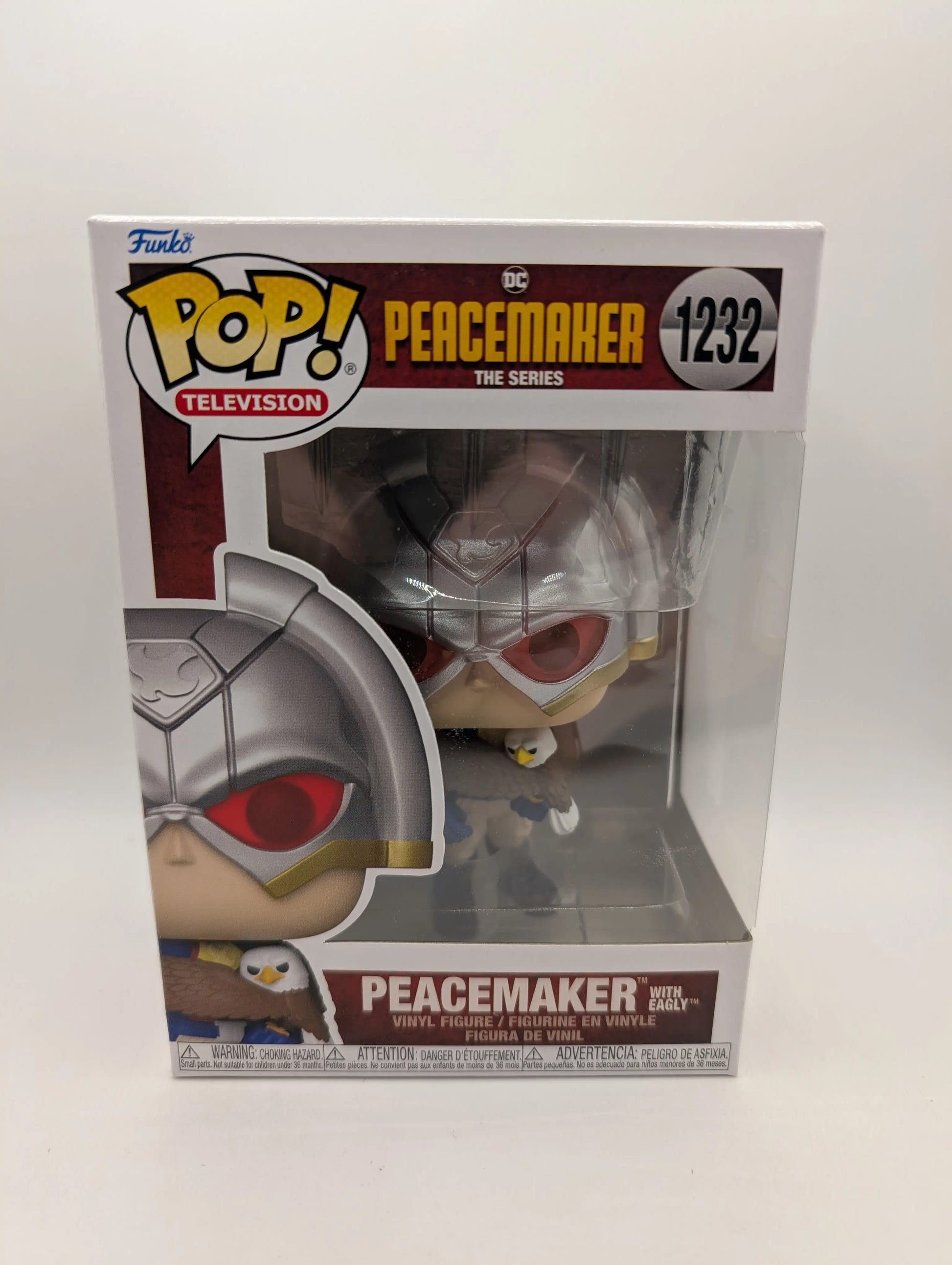 Peacemaker: The Series Peacemaker with Eagly Pop! Vinyl Figure #1232 OE FRENLY BRICKS - Open 7 Days image 1