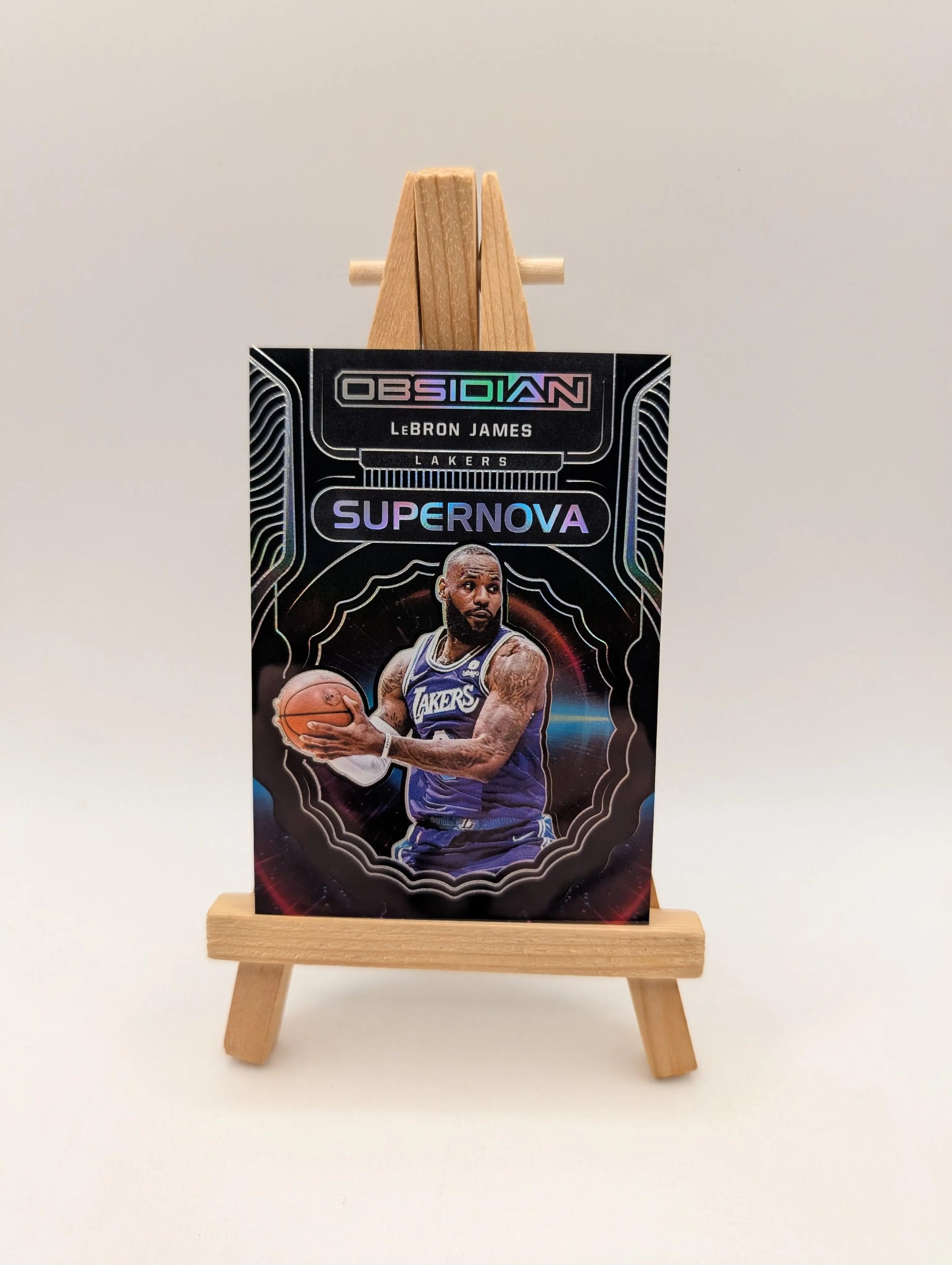 2021-22 Panini Obsidian Lebron James Supernova /99 Lakers SP FRENLY BRICKS - Open 7 Days image 1