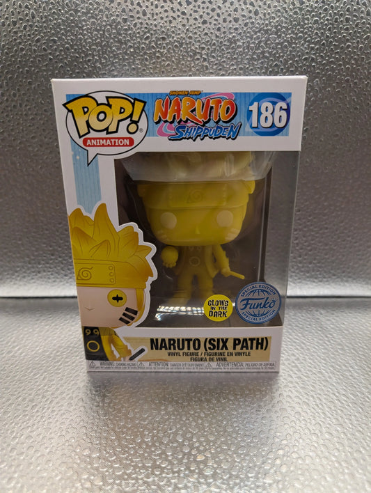 POP! ANIMATION NARUTO SHIPPUDEN NARUTO SIX PATH YELLOW GLOW #186 FRENLY BRICKS - Open 7 Days