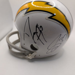 Mini-Helmet: SIGNER DARRELL STUCKEY Rookiegraph Auto Chargers NFL Multi Auto FRENLY BRICKS - Open 7 Days