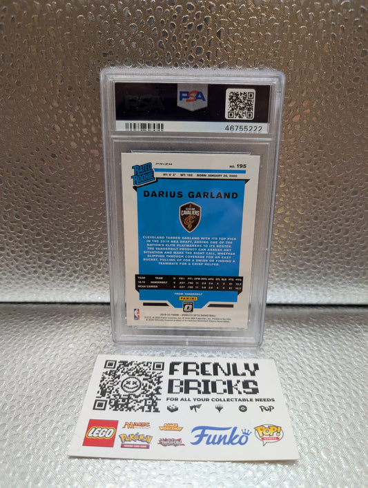 2019 Panini Optic Donruss Darius Gardland Blue Velocity #195 PSA 10 FRENLY BRICKS - Open 7 Days