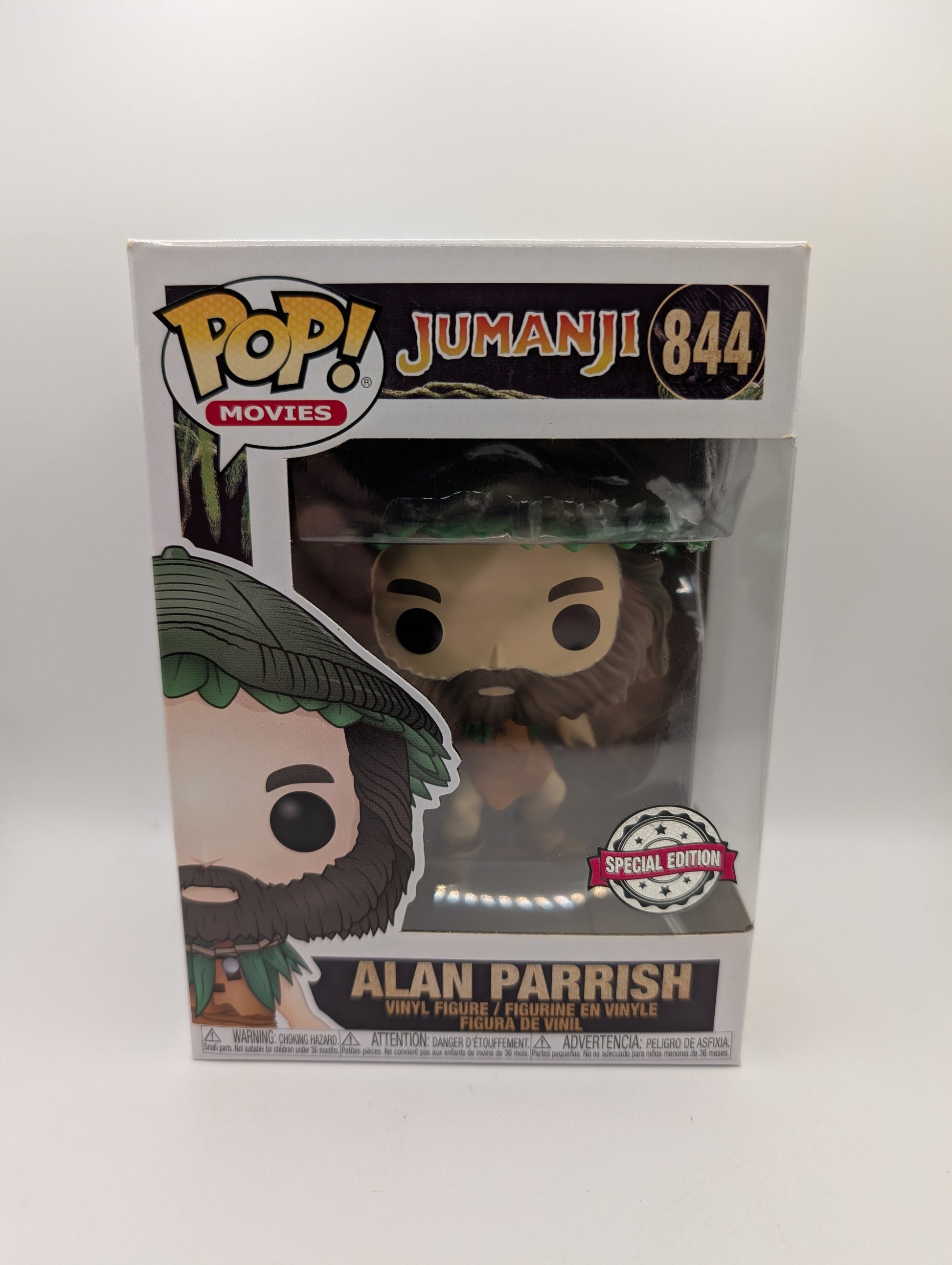 Alan Parrish Jumanji Robin Williams Funko Pop! Vinyl #844 Special Edition FRENLY BRICKS - Open 7 Days