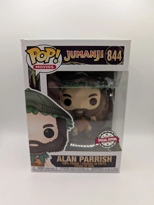 Alan Parrish Jumanji Robin Williams Funko Pop! Vinyl #844 Special Edition FRENLY BRICKS - Open 7 Days