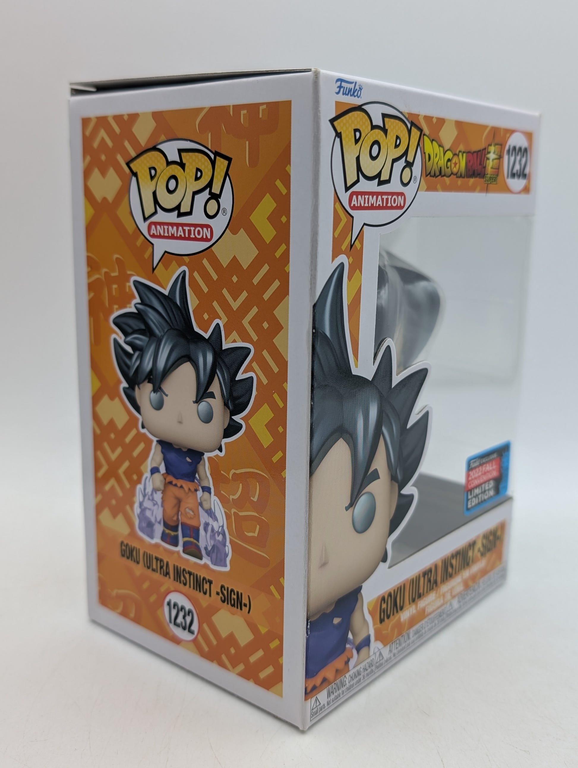 Funko Pop! Dragon Ball Goku Ultra Instinct Sign #1232 2022 Fall NYCC image 2