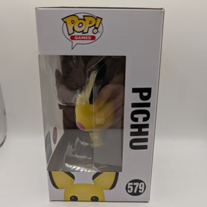 POKEMON FUNKO POP - PICHU FLOCKED #579 - 2020 WONDEROUS CONVENTION LMTD EDITION FRENLY BRICKS - Open 7 Days