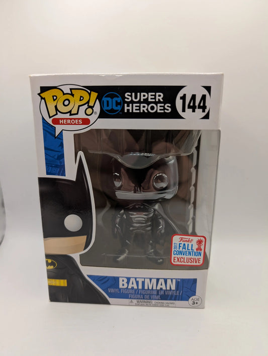 Funko Pop! Vinyl: DC Comics - Batman #144 - Black Chrome - Fall Convention 2017 FRENLY BRICKS - Open 7 Days