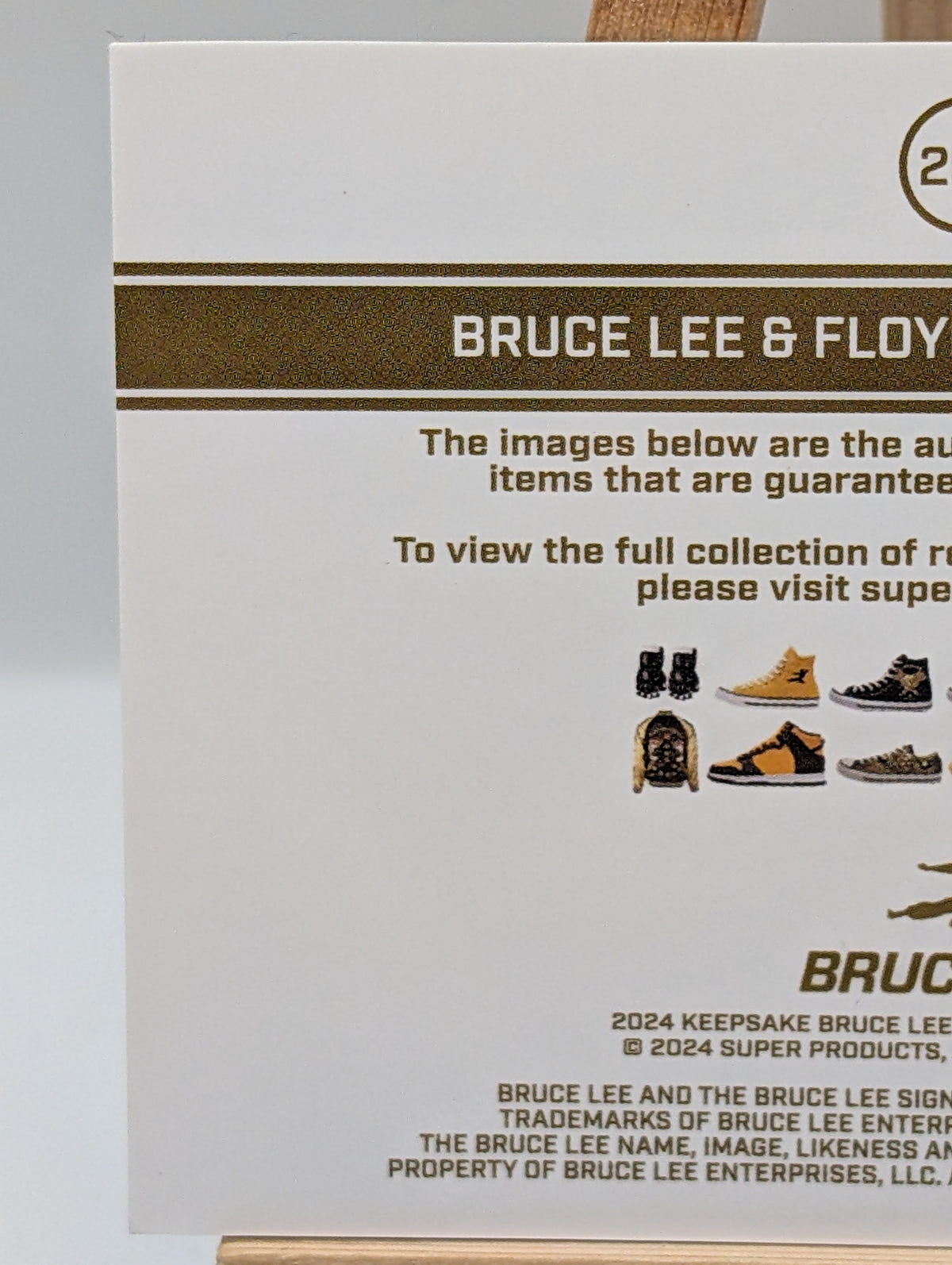 #26 2024 Keepsake Bruce Lee Floyd Mayweather Jr #254 Dual Relic FRENLY BRICKS - Open 7 Days image 12