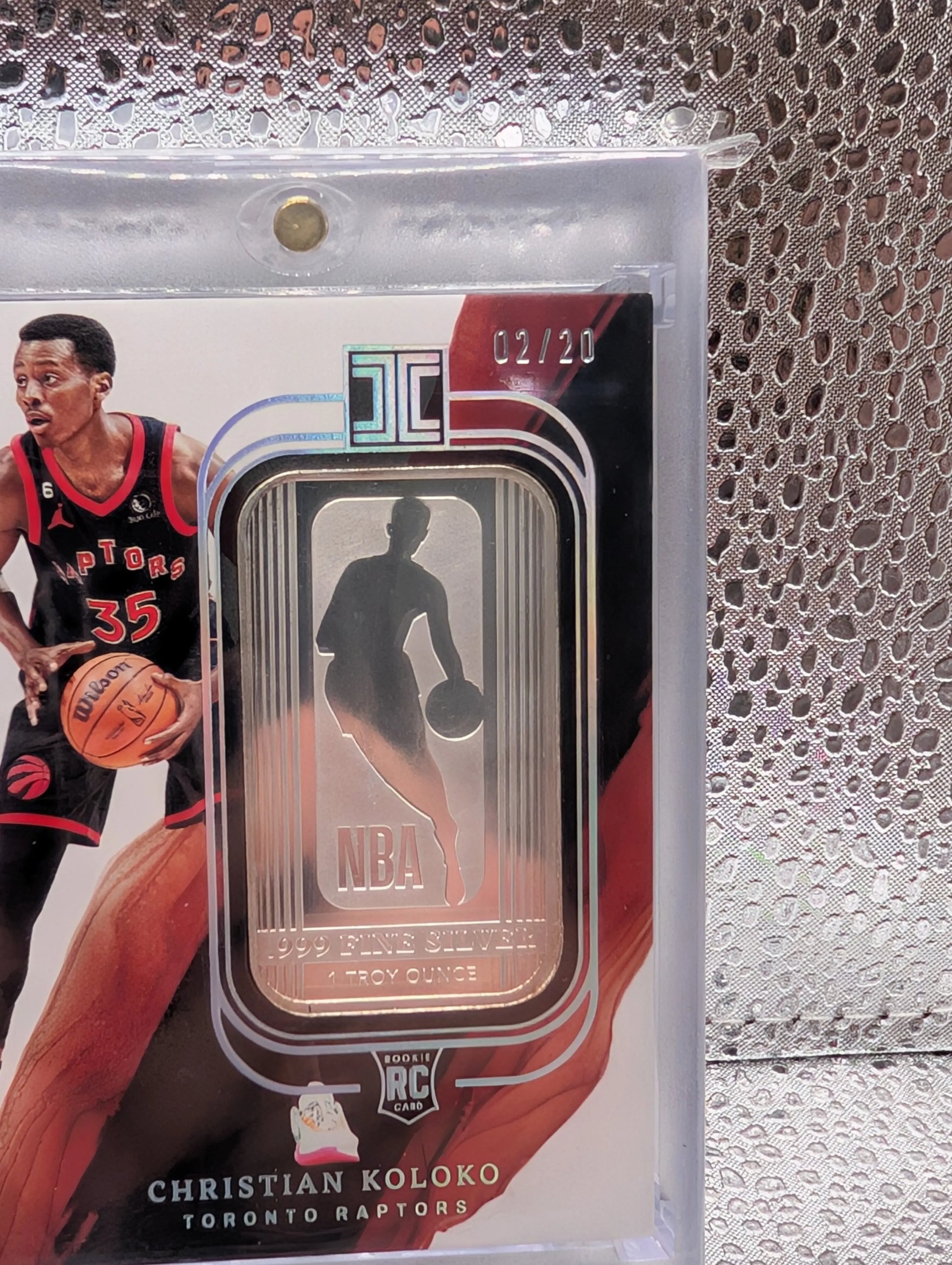 2022-23 Panini Impeccable Christian Koloko /20 Troy Ounce Fine Silver FRENLY BRICKS - Open 7 Days