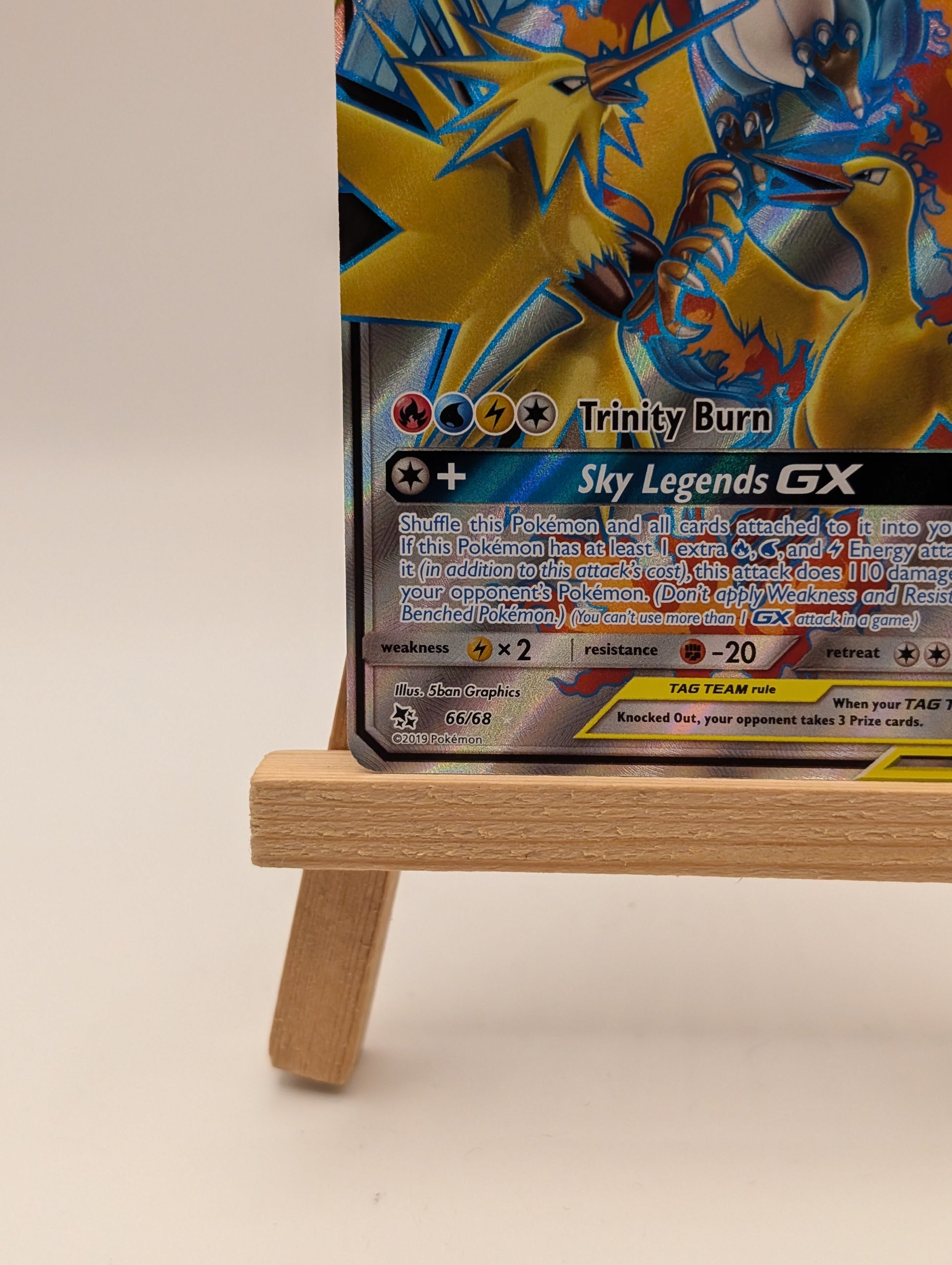 Moltres & Zapdos & Articuno GX 66/68 Full Art Ultra Rare Hidden Fates FRENLY BRICKS - Open 7 Days
