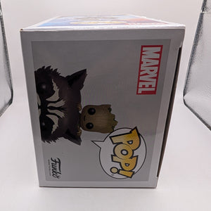 MARVEL COLLECTOR CORPS EXCLUSIVE - ROCKET WITH GROOT Funko Pop (#211) FRENLY BRICKS - Open 7 Days