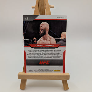 2021 Panini Prizm UFC - Khamzat Chimaev #7 Silver Prizm (RC) FRENLY BRICKS - Open 7 Days