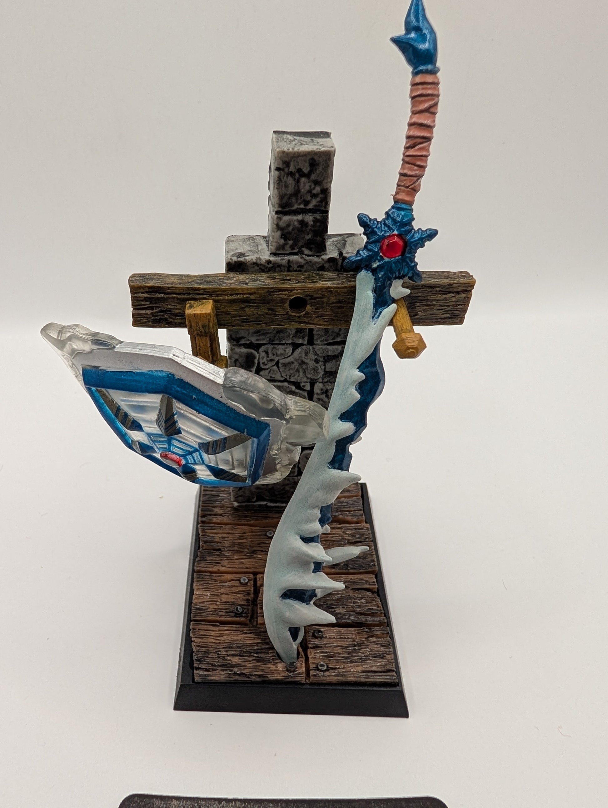 Legendary Items Gallery: Blizzard Sword / Ice Shield DRAGON QUEST FRENLY BRICKS - Open 7 Days