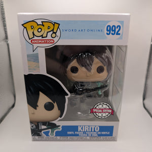 Kirito Pop 992 - Sword Art Online Funko Pop! 2021 Vaulted FRENLY BRICKS - Open 7 Days