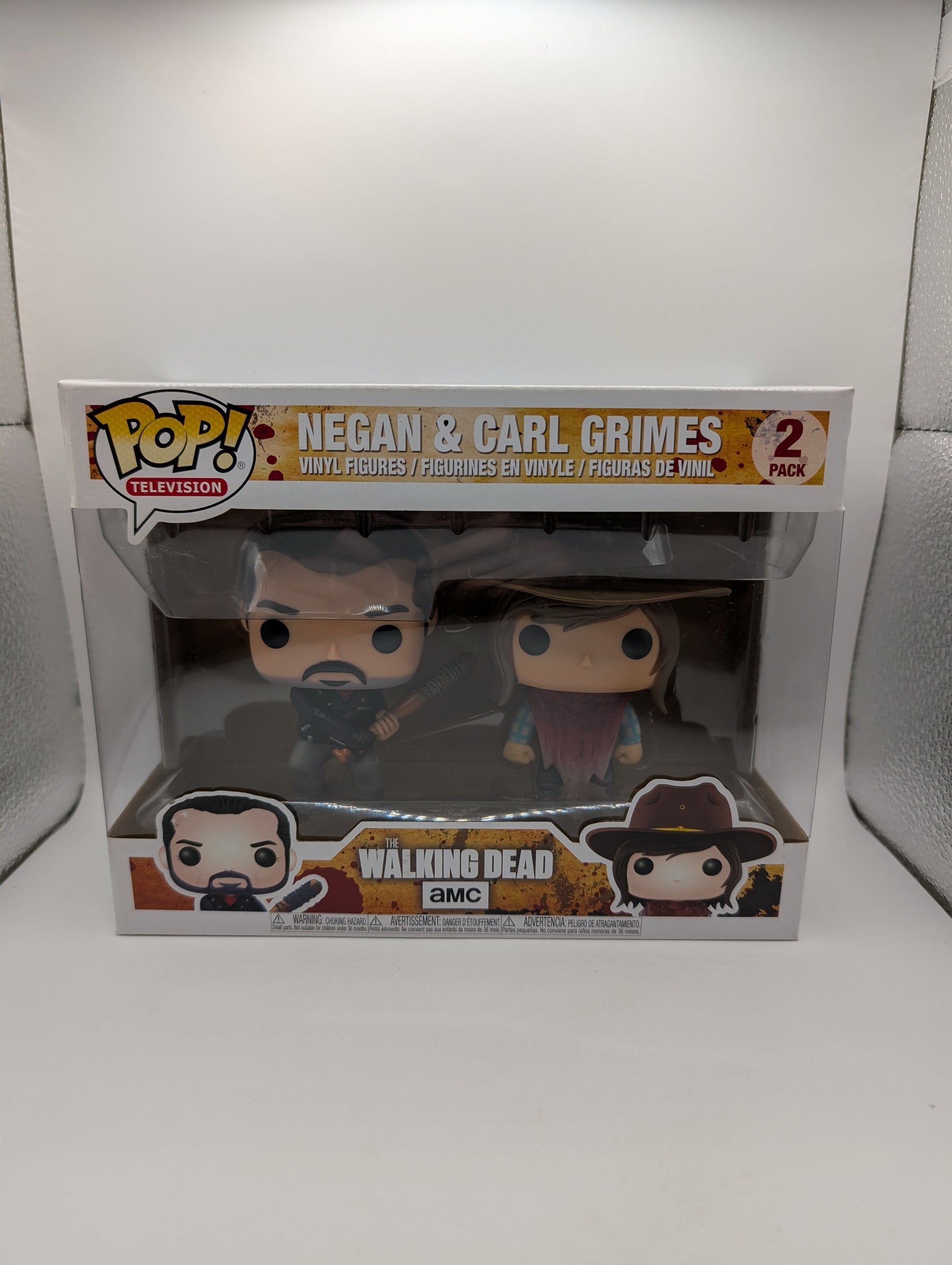 Funko Pop! The Walking Dead: Negan and Carl Grimes 2 Pack FRENLY BRICKS - Open 7 Days