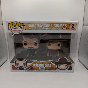 Funko Pop! The Walking Dead: Negan and Carl Grimes 2 Pack FRENLY BRICKS - Open 7 Days