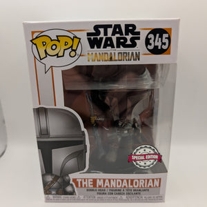 Pop Vinyl Funko Star Wars - Mandalorian 345 Special Edition Chrome FRENLY BRICKS - Open 7 Days