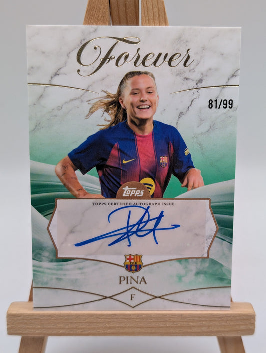 Topps Barcelona Forever Claudia Pina Auto /99 FRENLY BRICKS - Open 7 Days
