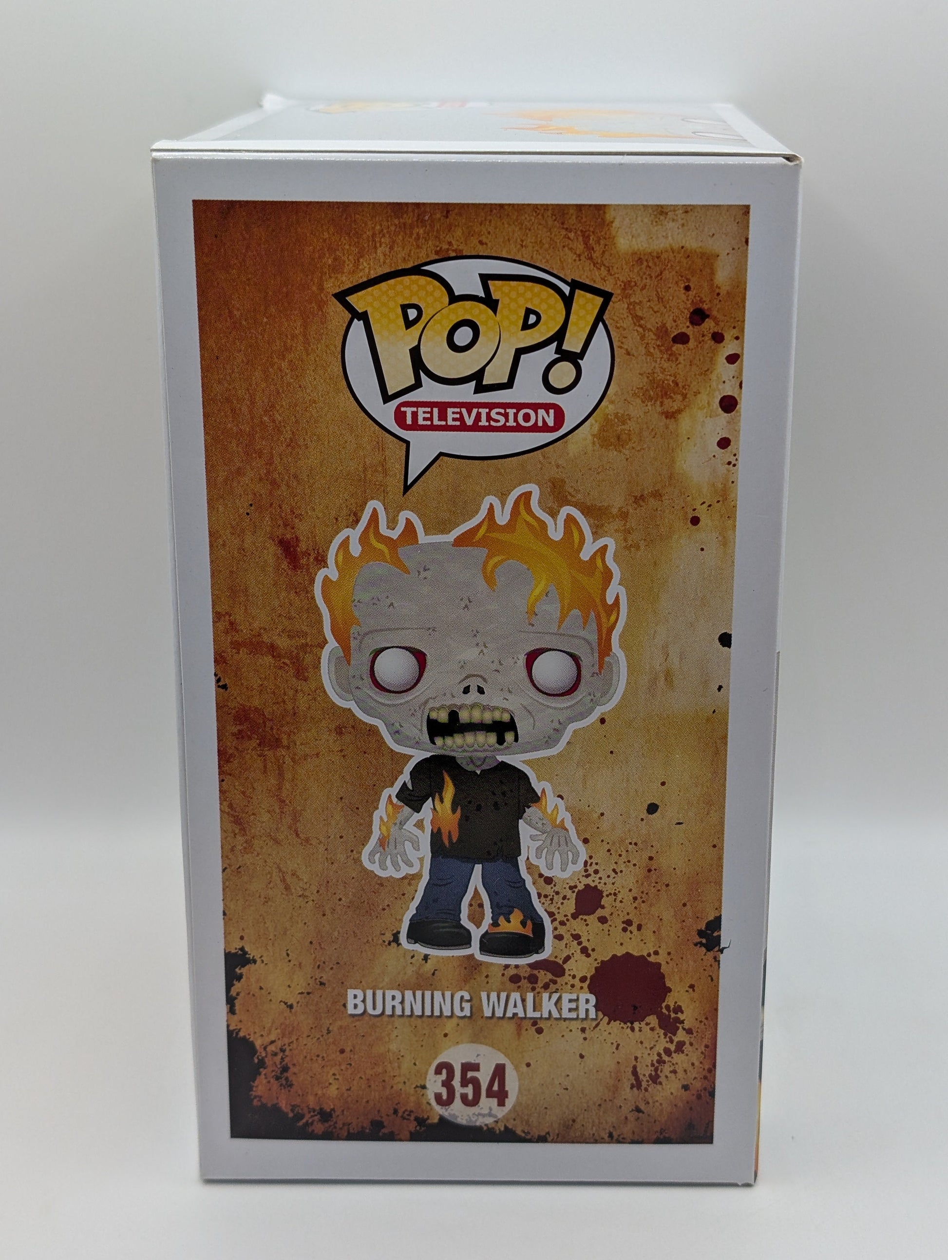 Funko Pop The Walking Dead - Burning Walker #354 Signed COA Greg Nicotero FRENLY BRICKS - Open 7 Days