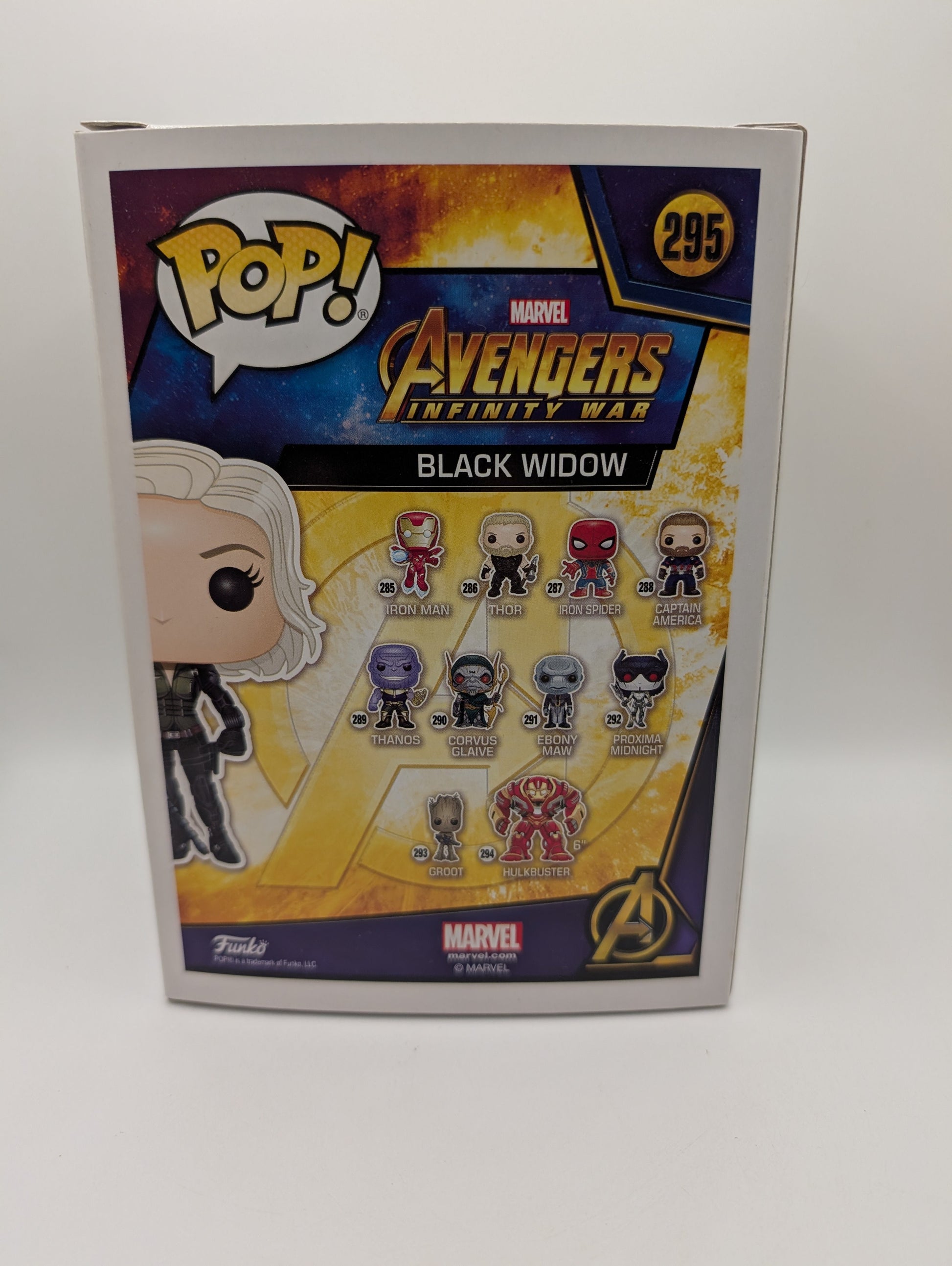 Funko Pop! Marvel Avengers Infinity Wars - Black Widow vinyl #295 FRENLY BRICKS - Open 7 Days