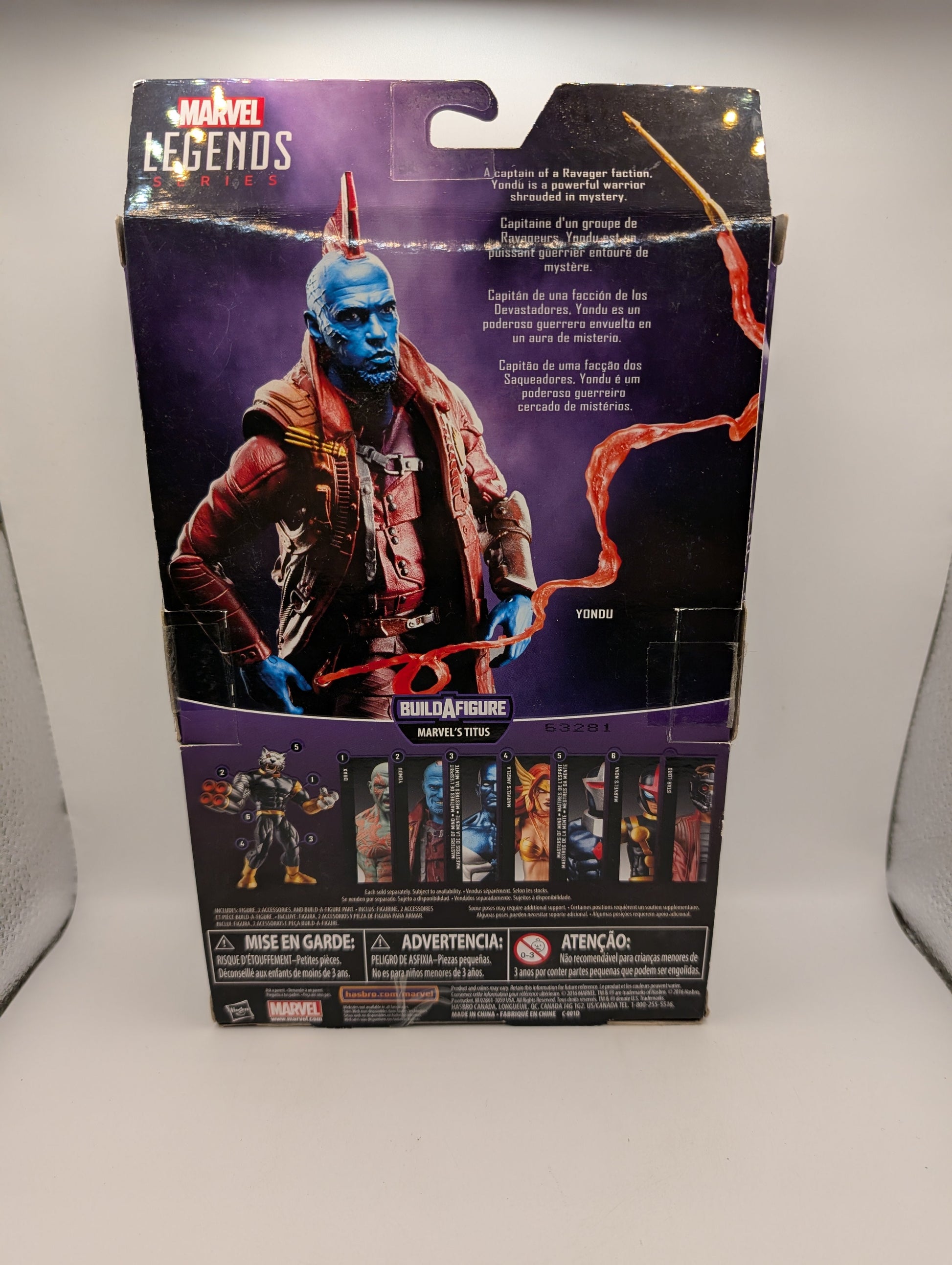 Marvel Legends Guardians Of The Galaxy Vol. 2 Yondu 6" Figure Titus NO PART BAF 2016 FRENLY BRICKS - Open 7 Days