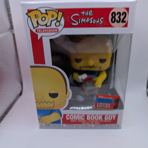 Comic Book Guy Pop 832 - The Simpsons Funko Pop! - 2020 Fall Conv FRENLY BRICKS - Open 7 Days