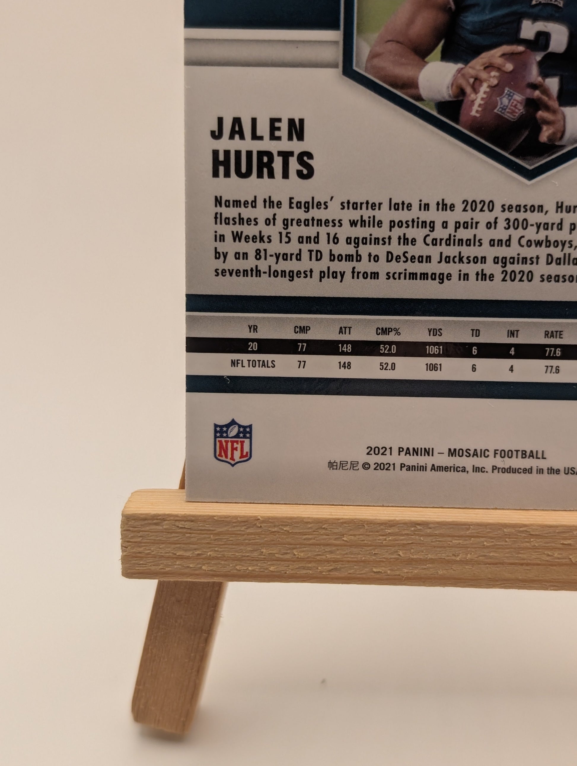 2021 Panini Mosaic NFL Jalen Hurts HONEYCOMB SSP Philadelphia Eagles # 160 FRENLY BRICKS - Open 7 Days