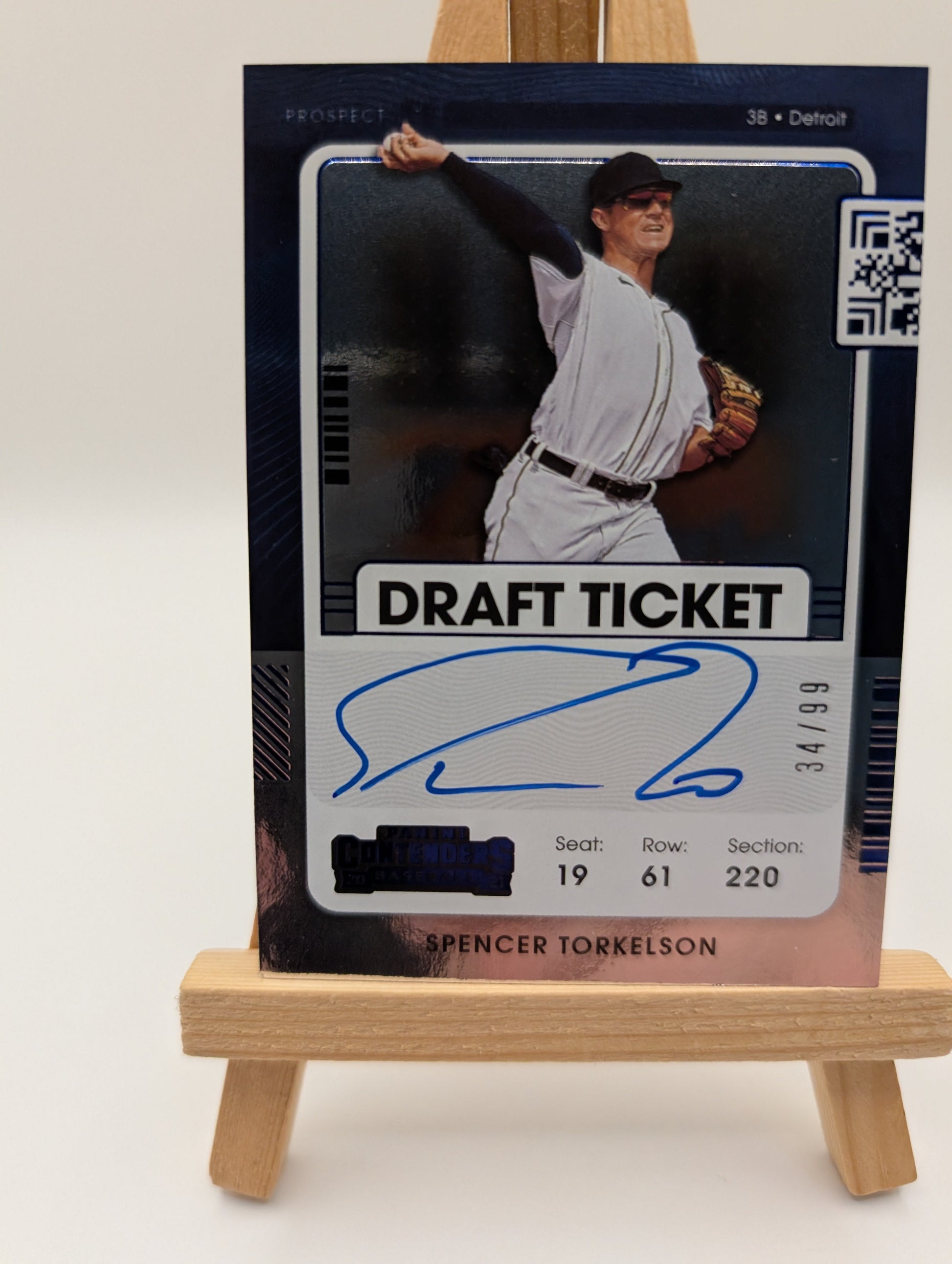 2021  Panini Contenders Spencer Torkelson Draft Ticket Auto /99 | Detroit Tigers FRENLY BRICKS - Open 7 Days