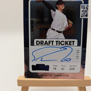 2021  Panini Contenders Spencer Torkelson Draft Ticket Auto /99 | Detroit Tigers FRENLY BRICKS - Open 7 Days