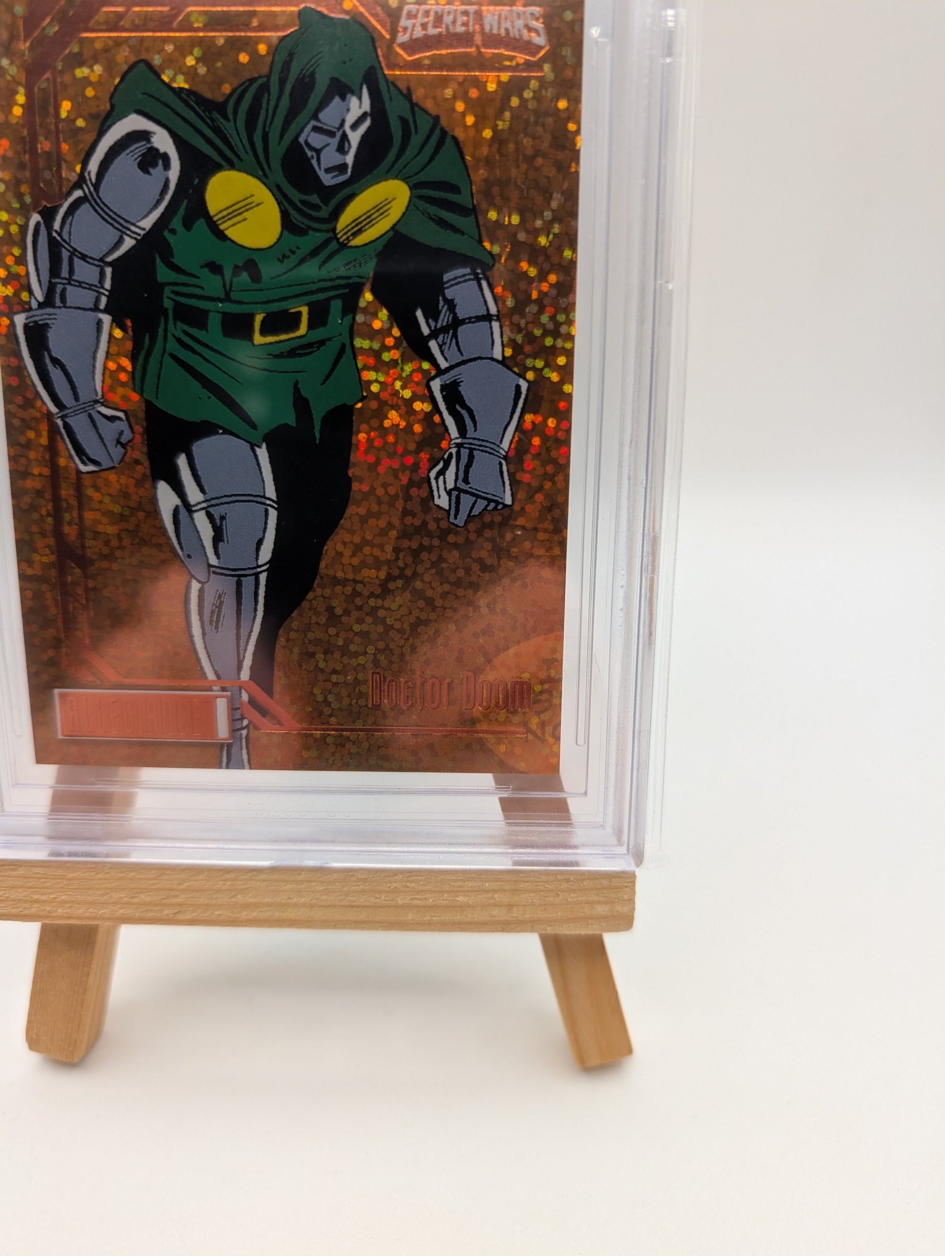 2024 Marvel Allegiance Secret Wars Orange Glitter Card #24 Doctor Doom #/199 BGS 8.5 FRENLY BRICKS - Open 7 Days