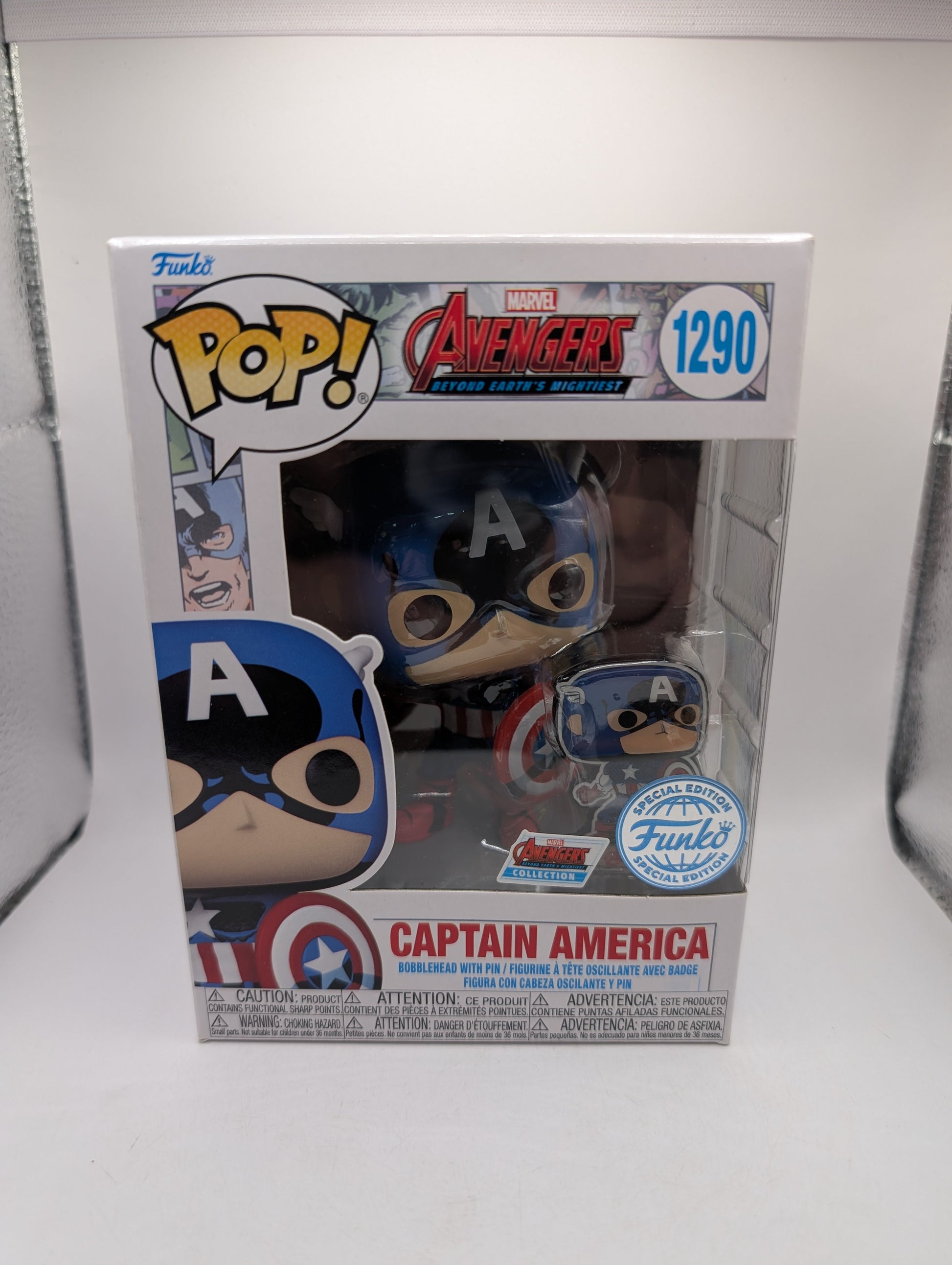 The Avengers: Beyond Earth's Mightiest - Captain America 60th Pop! Vinyl 1290 FRENLY BRICKS - Open 7 Days