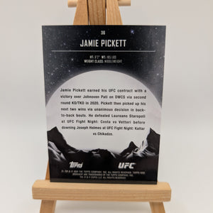 2024 Topps Midnight UFC Jamie Pickett RC Rookie /5 Gold Cracked Ice FRENLY BRICKS - Open 7 Days