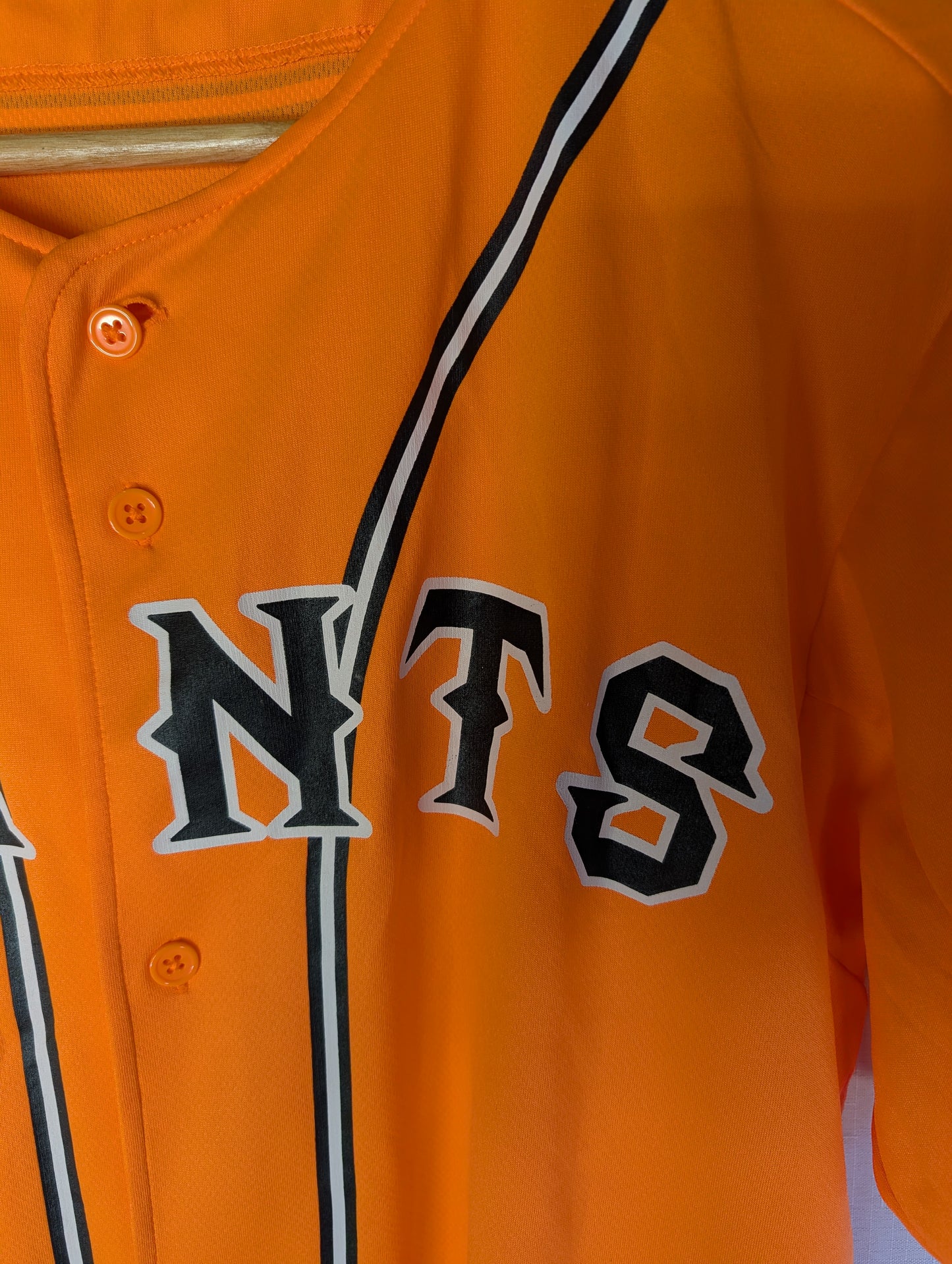 Nippon Baseball Adidas Yohiuri Giants Orange Blank Jersey Large