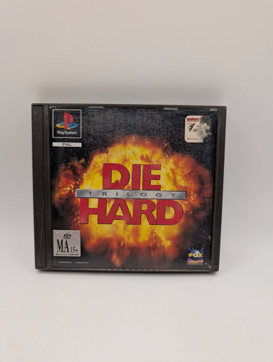 PS1 - Die Hard Trilogy Sony Playstation  One Game with Manual - PAL Tested FRENLY BRICKS - Open 7 Days