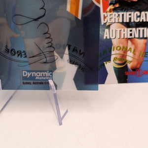 1996 Dynamic Rugby League National Heroes NH5 Steve Renouf Redemption/Auto/Cert FRENLY BRICKS - Open 7 Days
