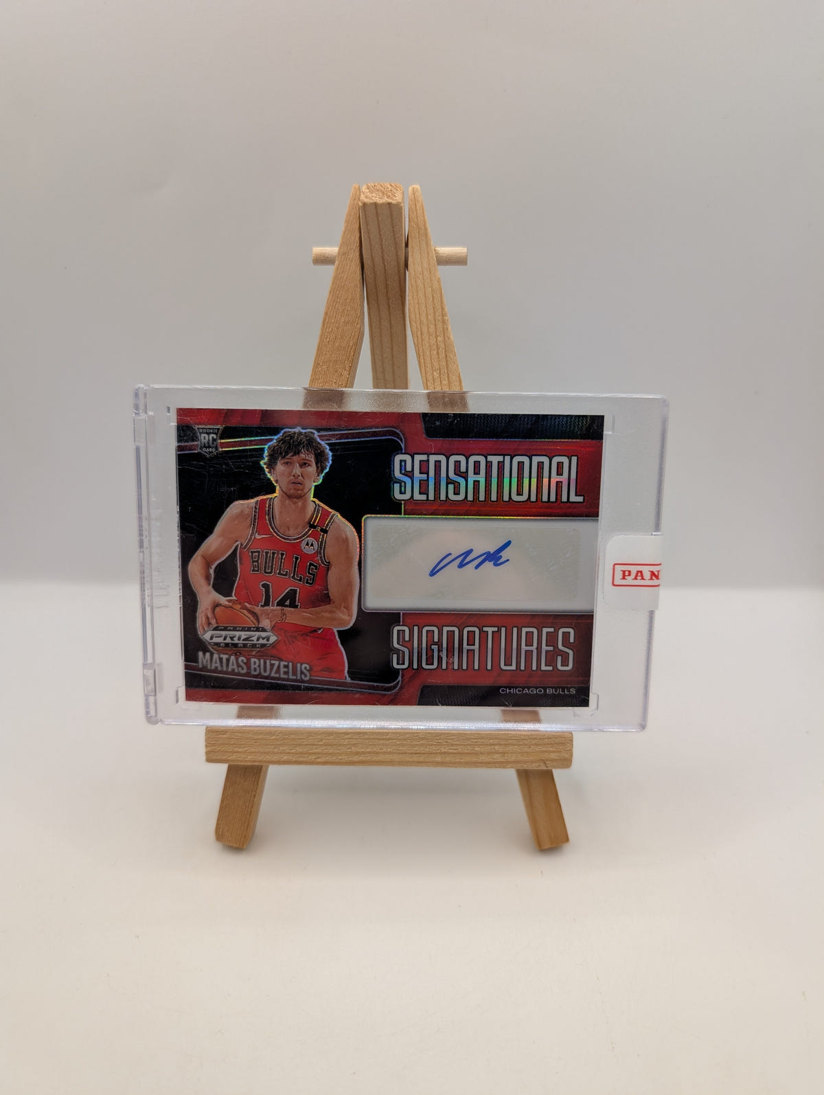 MATAS BUZELIS 2024-25 PRIZM BLACK SENSATIONAL ROOKIE RED RC AUTO /99 FRENLY BRICKS - Open 7 Days image 1