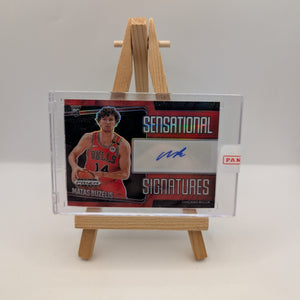 MATAS BUZELIS 2024-25 PRIZM BLACK SENSATIONAL ROOKIE RED RC AUTO /99 FRENLY BRICKS - Open 7 Days