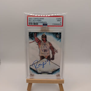 2021 Topps WWE Auto /150 Rey Mysterio #A-RM PSA 9 FRENLY BRICKS - Open 7 Days