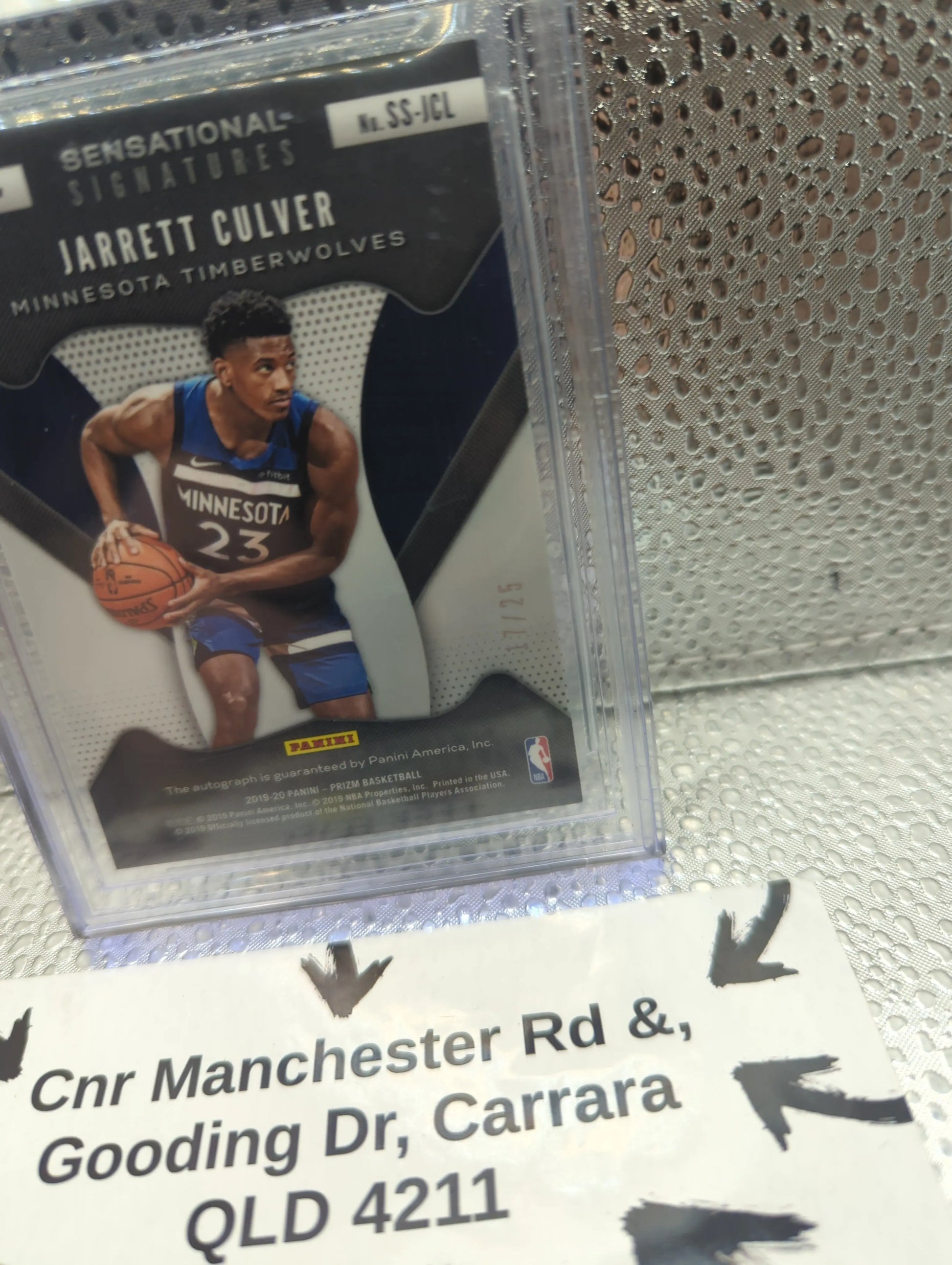 2019-20 Panini Prizm Sensational Signature #33 /25 Jarrett Culver PSA 9 FRENLY BRICKS - Open 7 Days