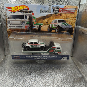 Hot Wheels Team Transporter Volkswagen Baja Bug & Wide Open Hauler 1:64VW FRENLY BRICKS - Open 7 Days