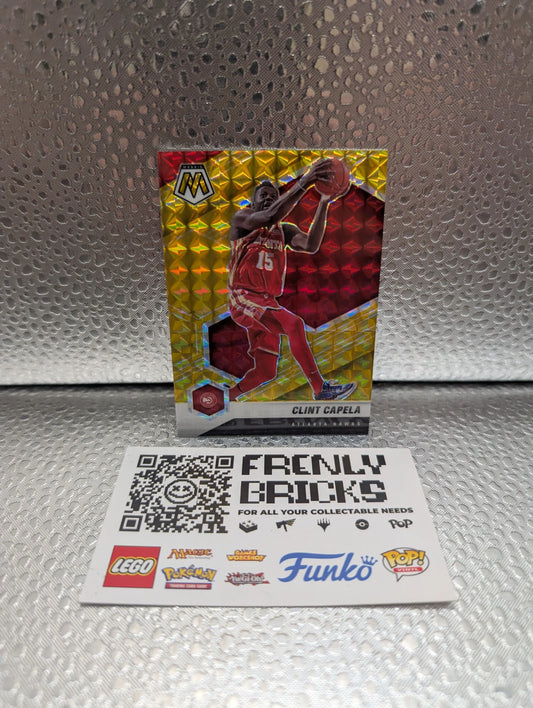 2020-21 Panini Mosaic Gold Prizm Clint Capela #102 /10 FRENLY BRICKS - Open 7 Days