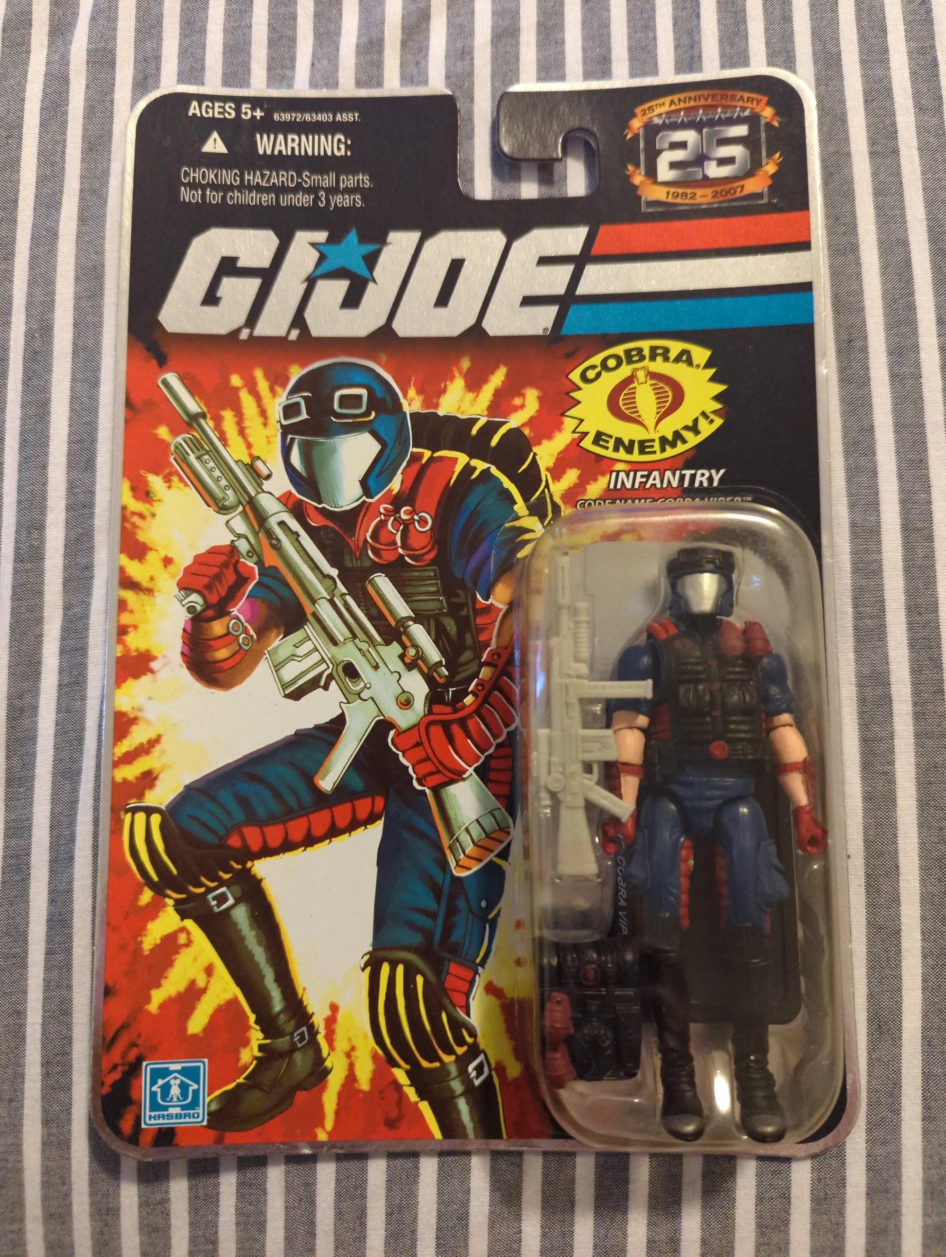 GI Joe 25th Anniversary Infantry Cobra Viper Foil Hasbro 2008 New FRENLY BRICKS - Open 7 Days