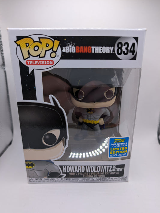 Funko Pop! The Big Bang Theory Howard Wolowitz Batman San Diego Comic Con 834 FRENLY BRICKS - Open 7 Days