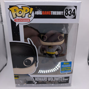 Funko Pop! The Big Bang Theory Howard Wolowitz Batman San Diego Comic Con 834 FRENLY BRICKS - Open 7 Days